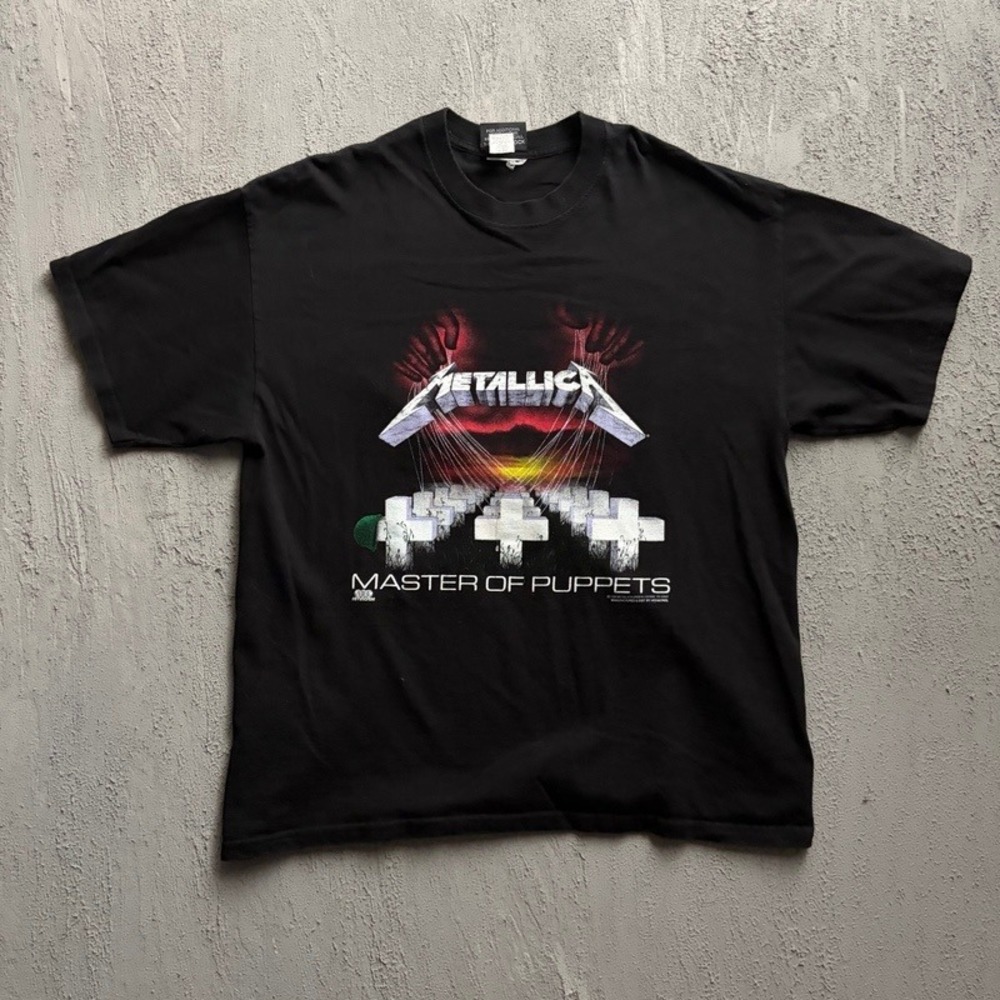 Vintage Metallica Shirt XL Black 1994 Master of Puppets Artimonde